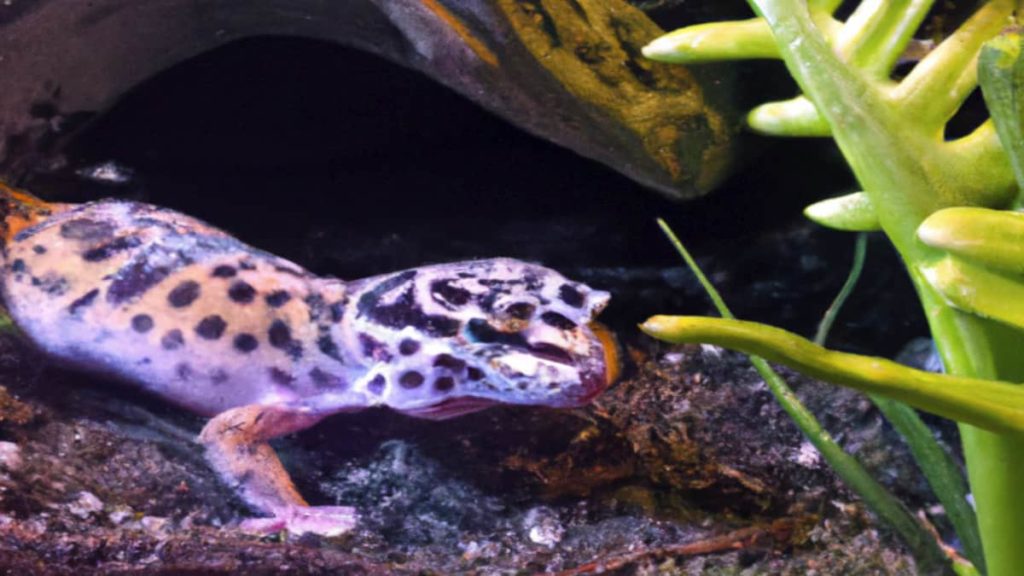 Deocrated gecko tank with plants, rocks and substrate